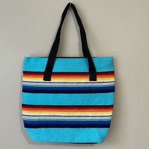 Aztec Mexican Blanket tote or bag purse serape